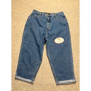 Vintage Route 66 Medium Wash Capri Denim Jeans Women's Size 17/18 NWT
